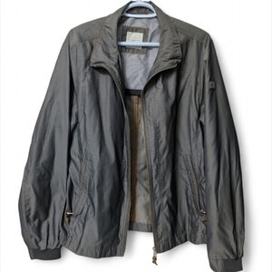 Nwot! Bugatti Houndstooth Pattern Nylon Light Weight Windbreaker Jacket